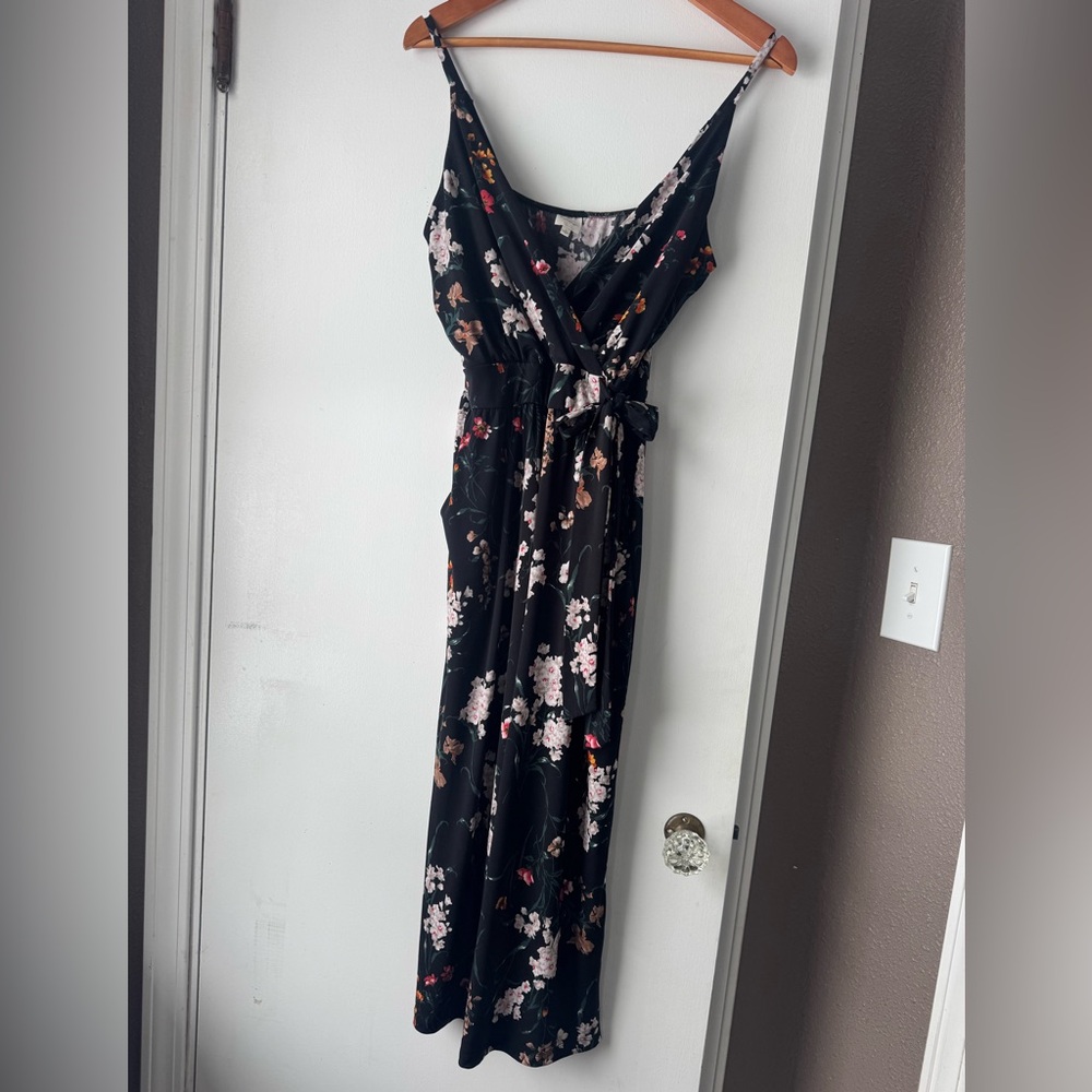 Floral Black romper